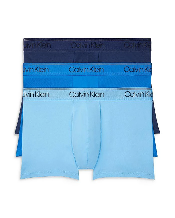 商品Calvin Klein|Microfiber Stretch Wicking Low Rise Trunks, Pack of 3,价格¥354,第1张图片