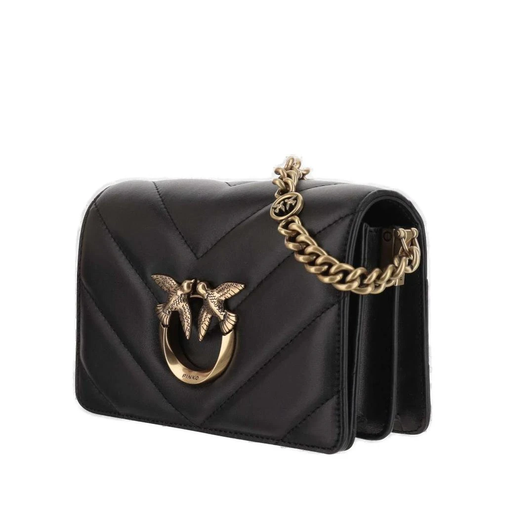 商品PINKO|Pinko Love Click Logo Plaque Mini Crossbody Bag,价格¥2630,第3张图片详细描述