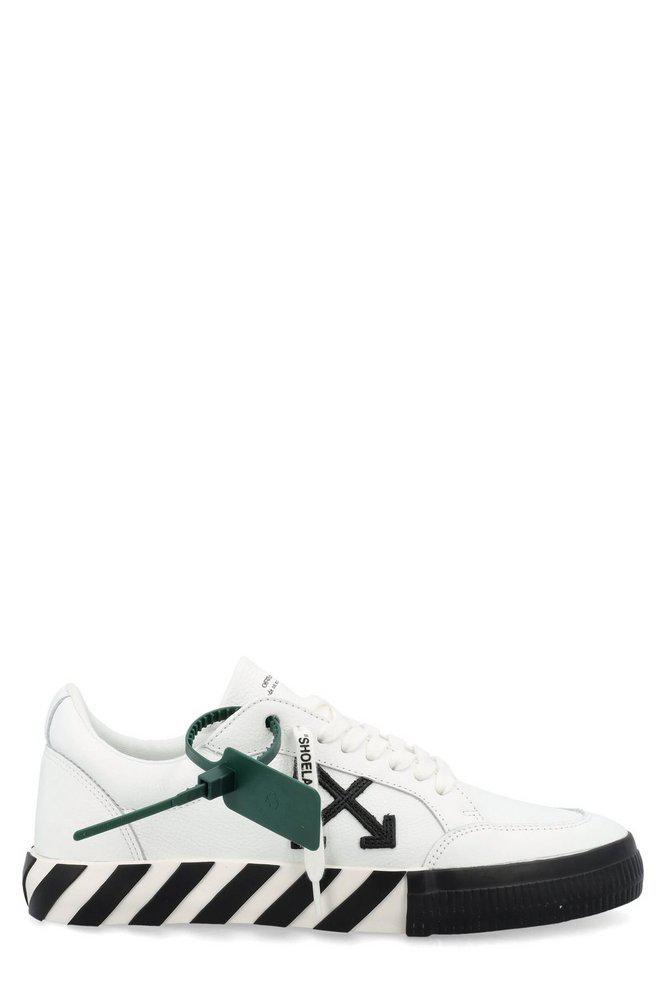 商品Off-White|Off-White Vulcanized Lace-Up Sneakers,价格¥2054-¥2808,第1张图片