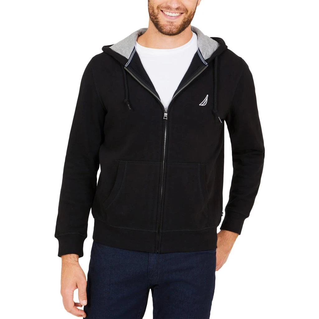 商品Nautica|Nautica Mens Zip-Front Super Soft Hoodie,价格¥241,第1张图片