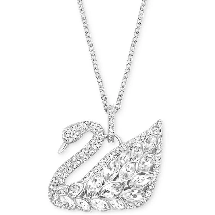 商品Swarovski|银色水晶天鹅项链,价格¥1119,第1张图片