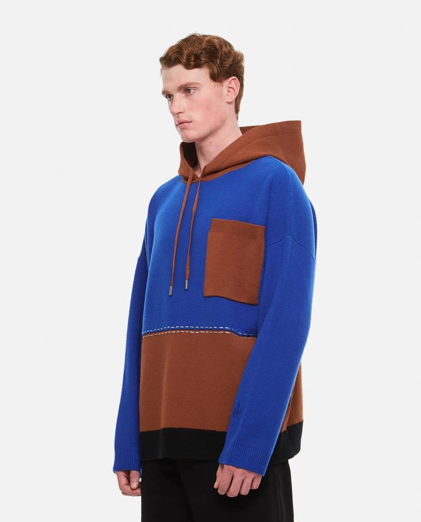 商品JW Anderson|COLOURBLOCK WOOL HOODIE,价格¥4679,第2张图片详细描述