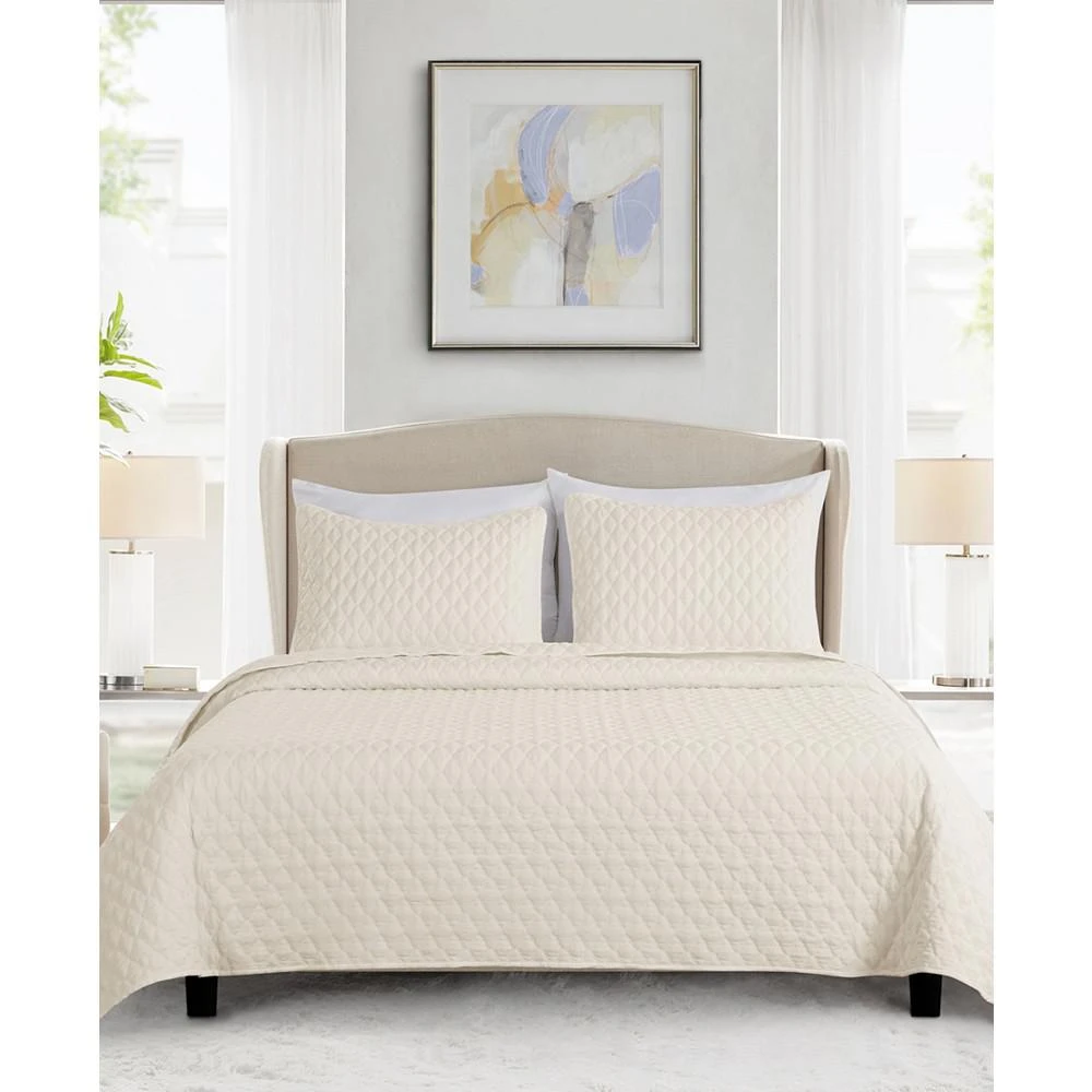 Diamond Stitched 3 Piece Quilt Set 商品