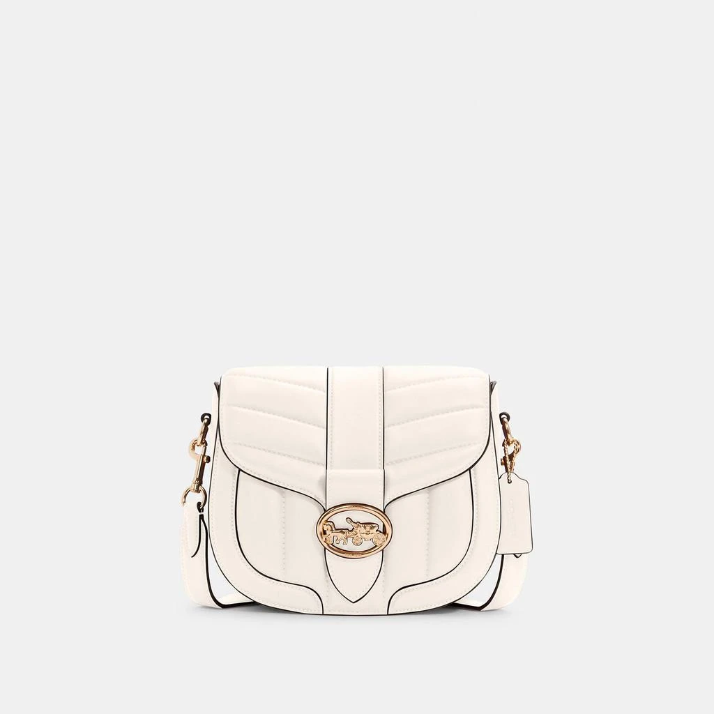 商品Coach|COACH Georgie Saddle Bag With Quilting,价格¥1039,第1张图片