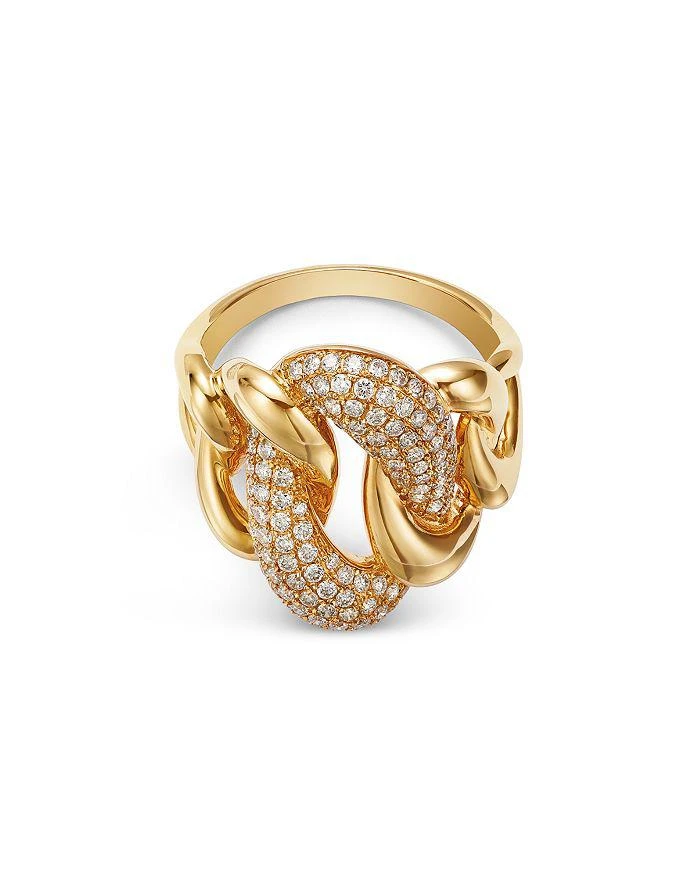 商品Bloomingdale's Fine Collection|Diamond Link Ring in 14K Yellow Gold, 0.95 ct. t.w.,价格¥58233,第3张图片详细描述