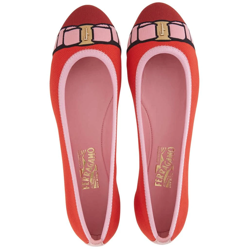 商品Salvatore Ferragamo|Salvatore Ferragamo Varina Ballet Flats, Brand Size 5.5 C,价格¥1037,第3张图片详细描述