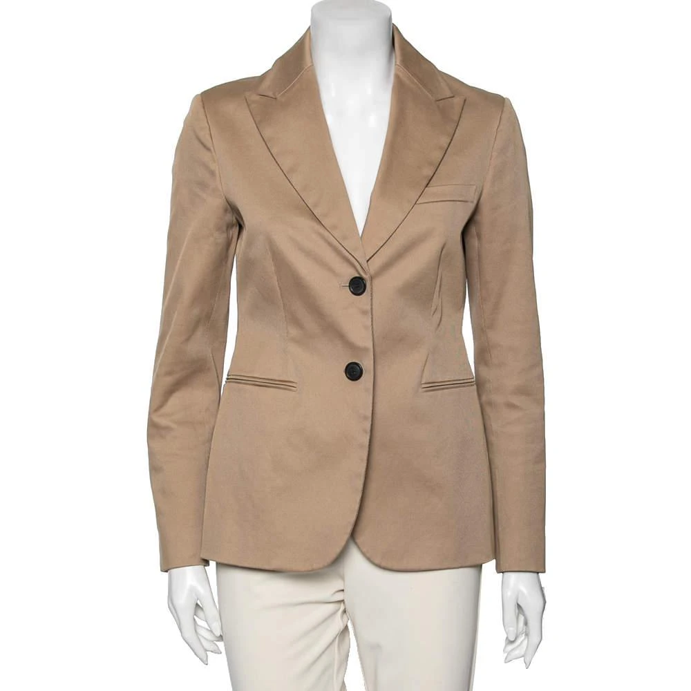 商品[二手商品] Dior|Dior Beige Cotton Single Breasted Blazer M,价格¥5325,第1张图片