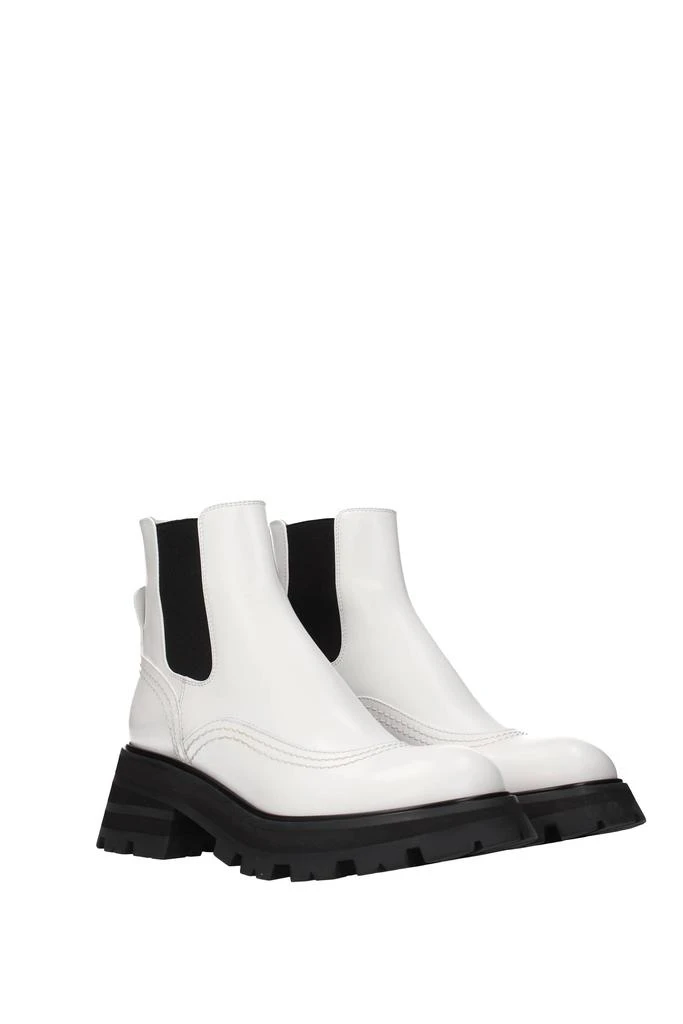 商品Alexander McQueen|Ankle boots Leather White,价格¥5047,第2张图片详细描述