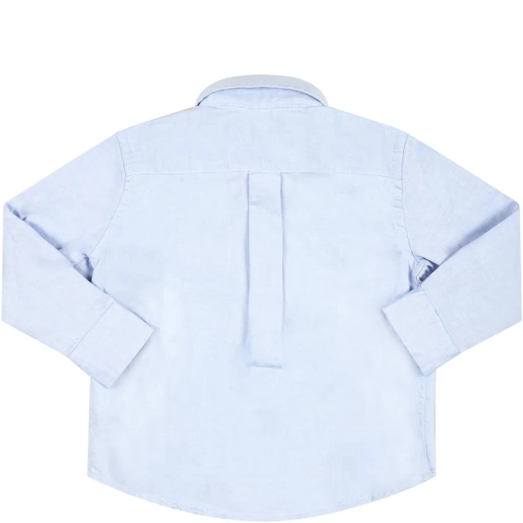 商品Ralph Lauren|Light Blue Shirt For Baby Boy With Pony Logo,价格¥932,第2张图片详细描述