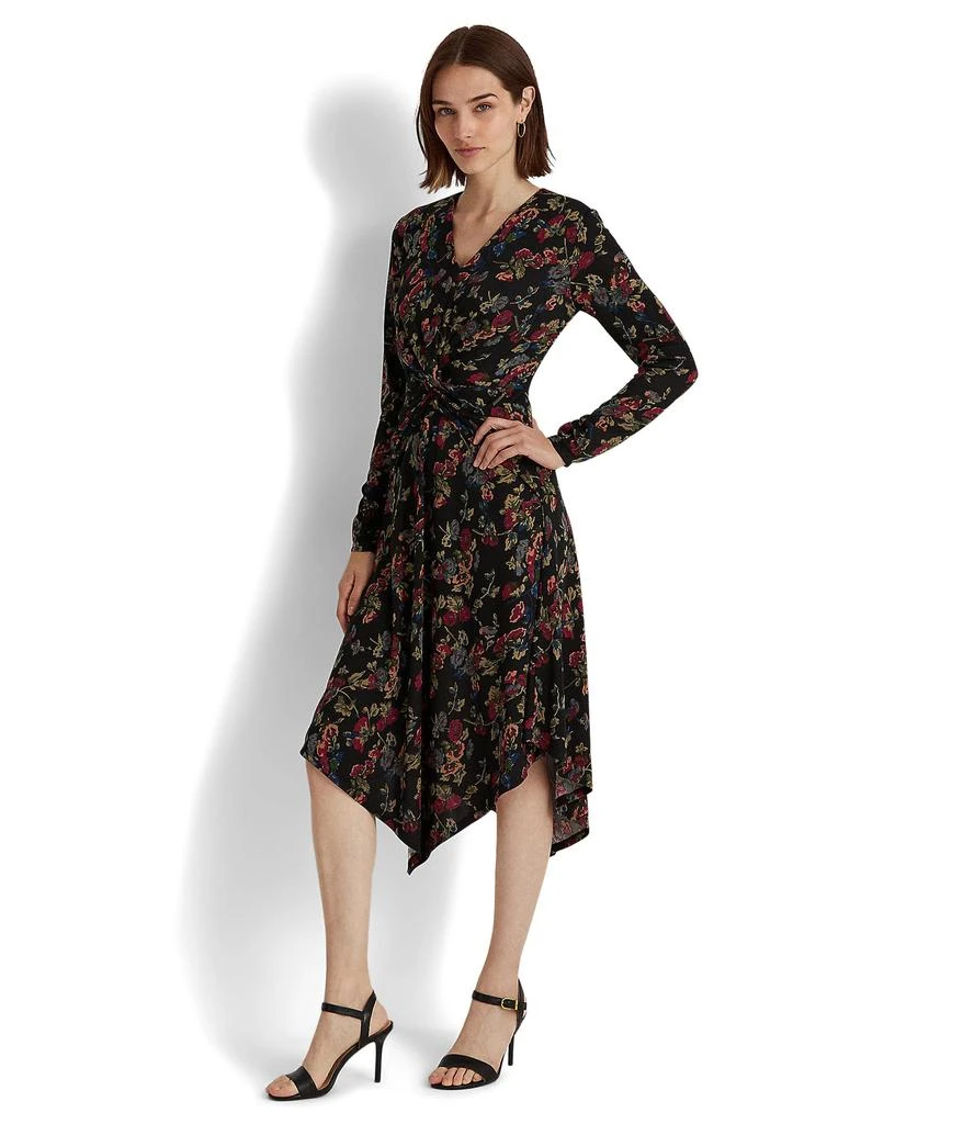 商品Ralph Lauren|Floral Surplice Jersey Dress,价格¥1079,第1张图片