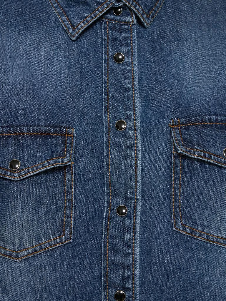 商品Sacai|Puffy Sleeve Denim Shirt,价格¥3874,第3张图片详细描述