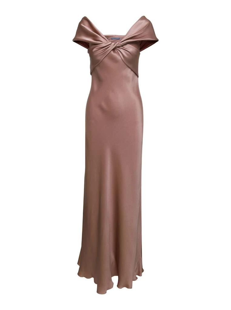 商品Alberta Ferretti|Pink Satin Slip Dress in Silk Blend Woman,价格¥7385,第1张图片