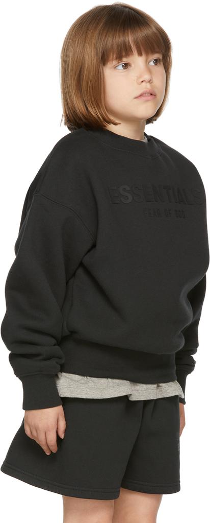 Kids Black Fleece Pullover Sweatshirt商品第3张图片规格展示