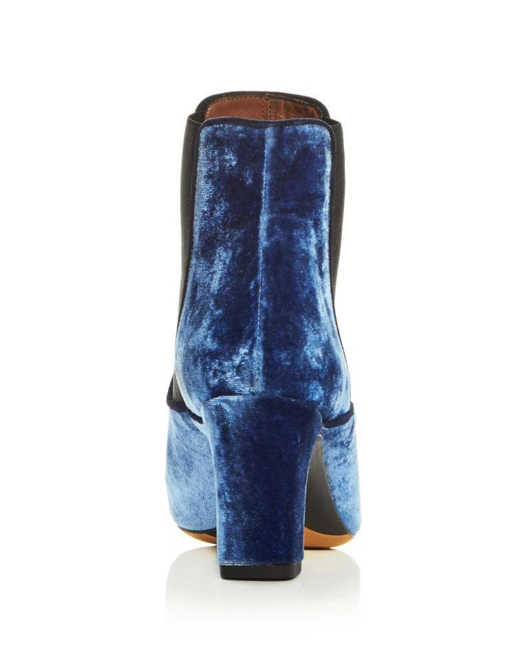 商品Tabitha Simmons|Women's Kiki Velvet Cap Toe High-Heel Booties,价格¥3086,第4张图片详细描述