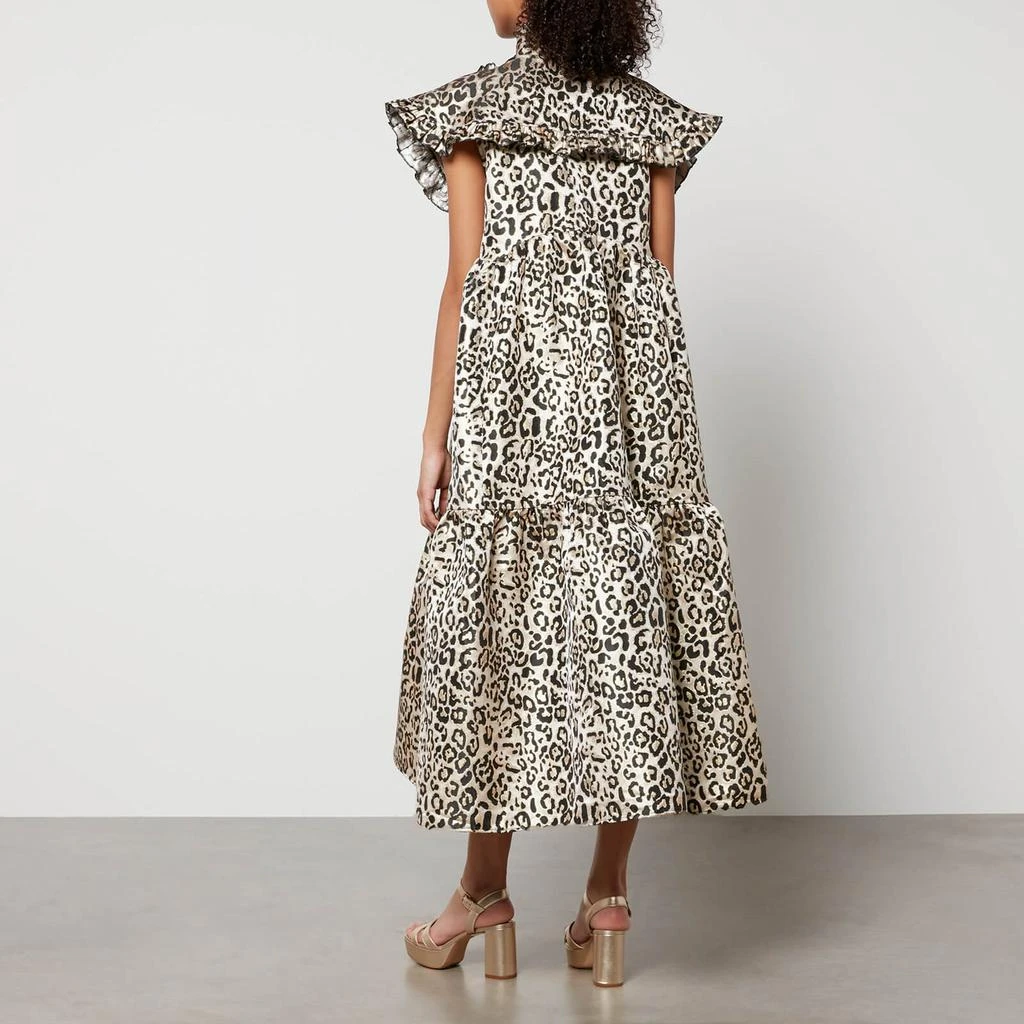 商品Sister Jane|Sister Jane Fame Leopard-Jacquard Tiered Midi Dress,价格¥1337,第2张图片详细描述