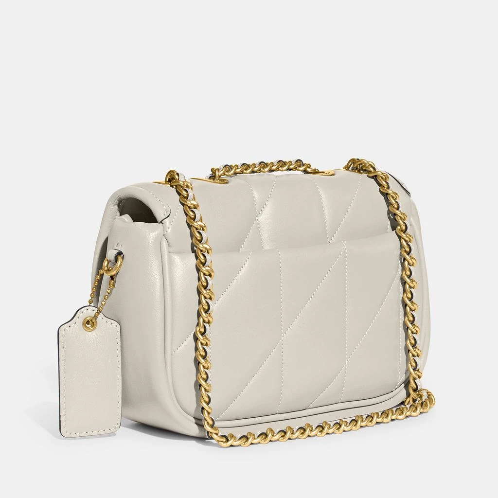 商品Coach|Coach Women's Quilted Pillow Madison Shoulder Bag 18 - Chalk,价格¥3984,第4张图片详细描述