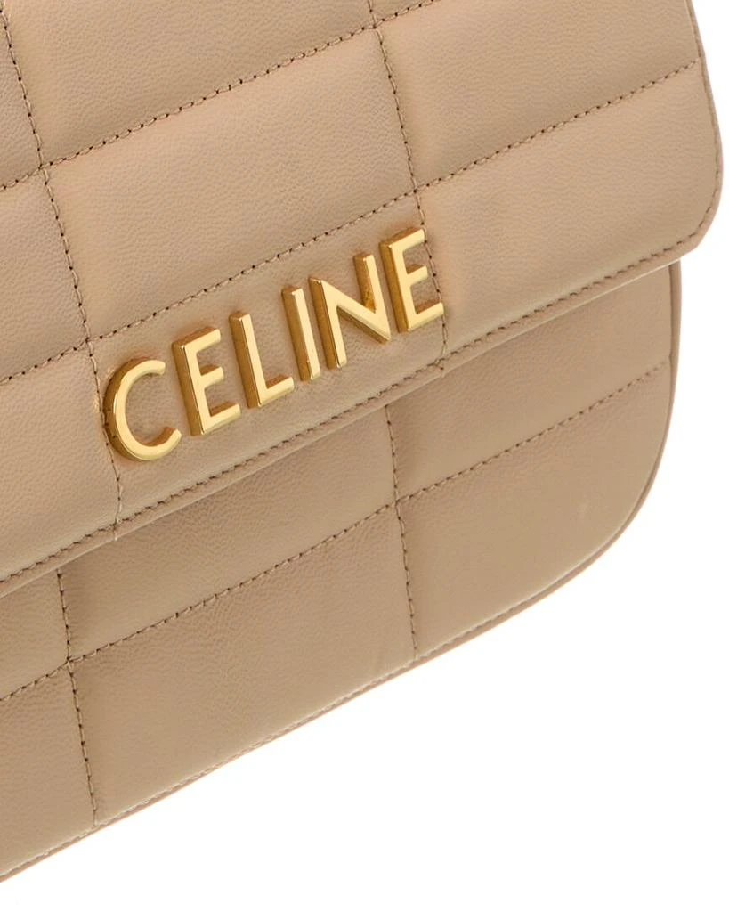 商品Celine|CELINE Monochrome Quilted Leather Shoulder Bag,价格¥19676,第3张图片详细描述