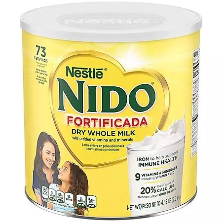 商品Nestle|Nestle NIDO Fortificada Dry Whole Milk Powder (4.85 lb.),价格¥193,第1张图片
