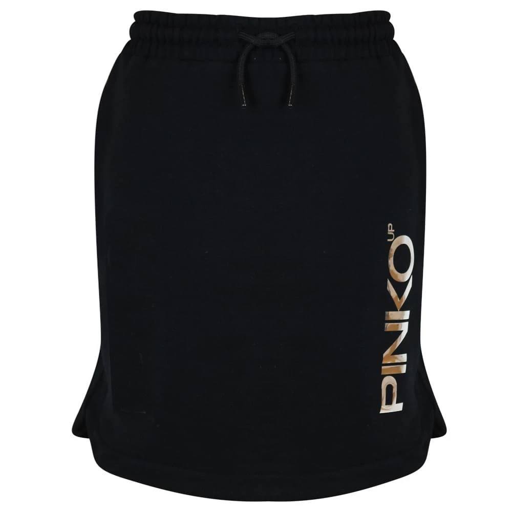 商品PINKO|Black Shiny Logo Skirt,价格¥137,第1张图片