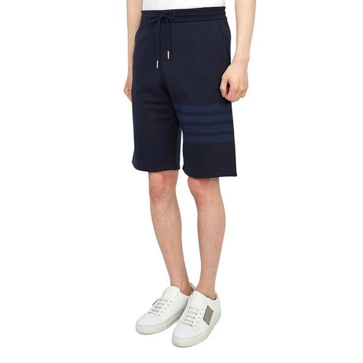 商品[国内直发] Thom Browne|条纹直筒休闲短裤 夏季 男款 海军蓝色,价格¥3568,第5张图片详细描述