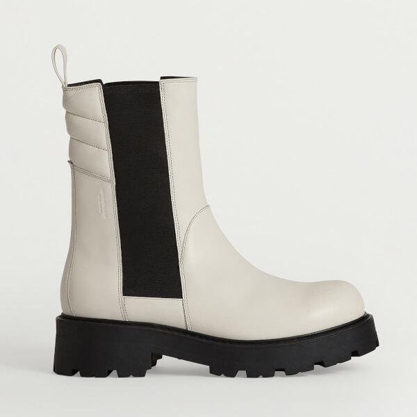 商品Vagabond|Vagabond Women's Cosmo 2.0 Leather Chelsea Boots - Off White,价格¥607,第3张图片详细描述