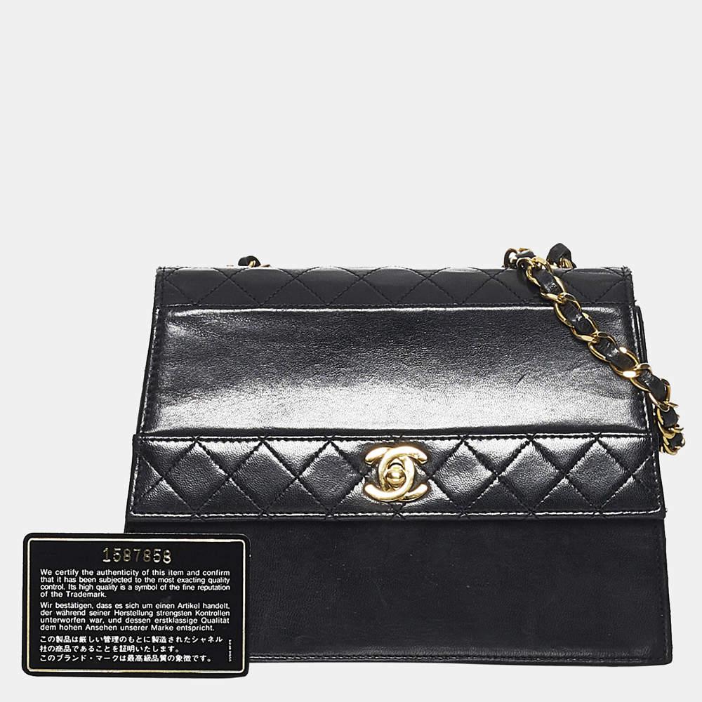 Chanel Black Timeless CC Lambskin Leather Flap Bag商品第8张图片规格展示