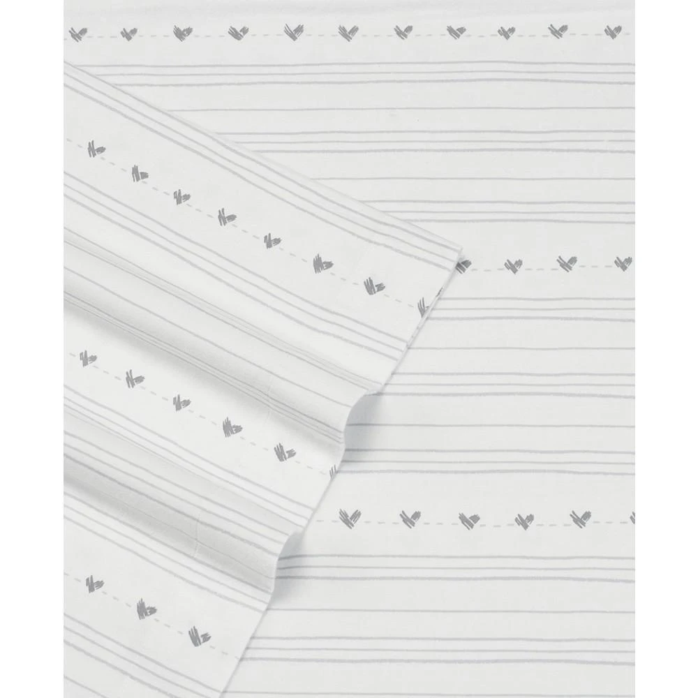 商品ED Ellen DeGeneres|Heart Stitch Flannel Twin XL Sheet Set,价格¥384,第2张图片详细描述