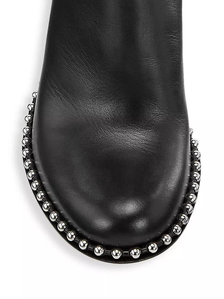 商品Alexander Wang|Nova 105MM Bead-Adorned Leather Ankle Boots,价格¥6605,第4张图片详细描述