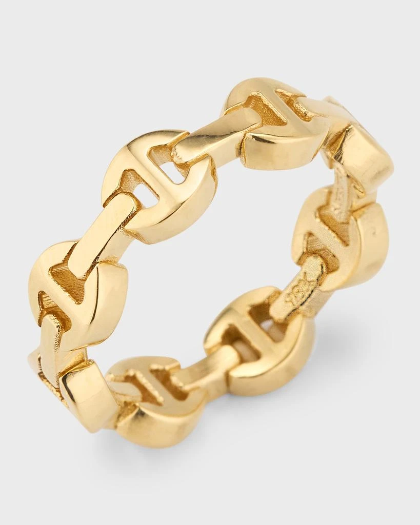 商品Hoorsenbuhs|18K Yellow Gold Dame Tri Link Ring,价格¥13981,第3张图片详细描述