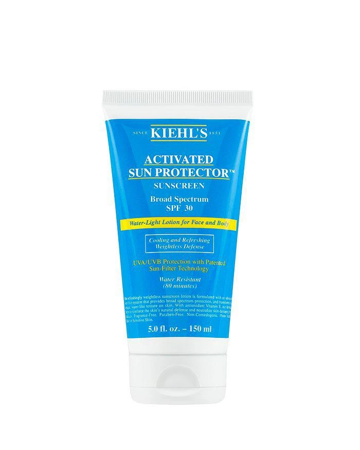 商品Kiehl's|Activated Sun Protector™ Water-Light Lotion For Face & Body SPF 30,价格¥240,第1张图片