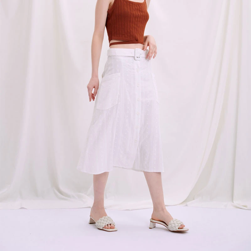 Rosalie半裙-象牙白 | Rosalie Skirt - Ivory 商品