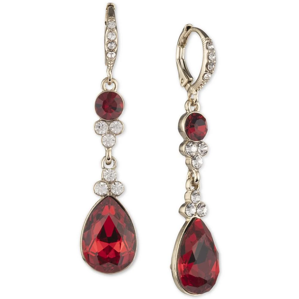 商品Givenchy|Crystal Pear Double Drop Earrings,价格¥218,第1张图片