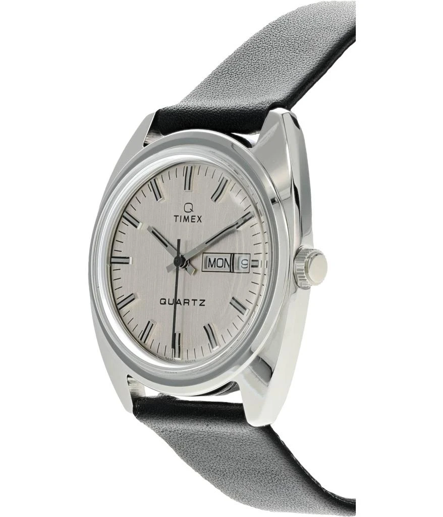 商品Timex|37 mm Q Timex 1978 Reissue Day-Date Leather Strap Watch,价格¥1083,第2张图片详细描述