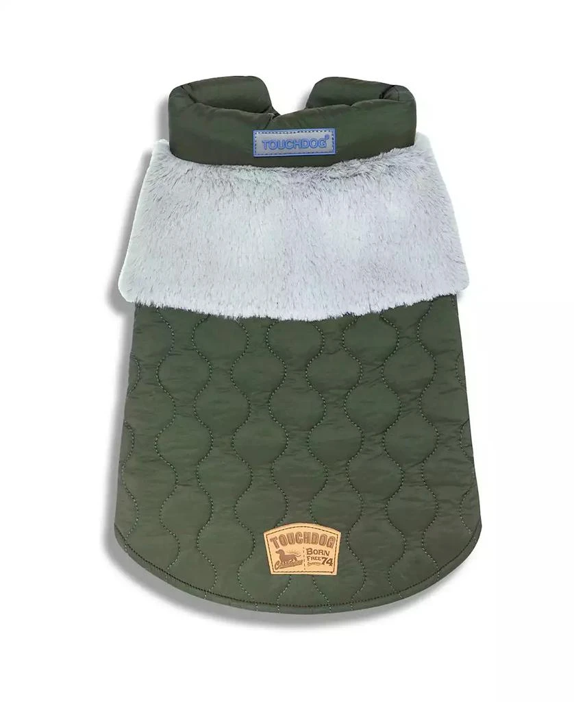 商品Touchdog|'Furrost-Bite' Faux Fur and Fleece Fashion Dog Jacket Small,价格¥425,第1张图片