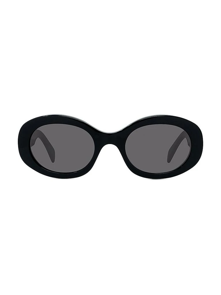 商品Celine|Triomphe 52MM Oval Sunglasses,价格¥3796,第4张图片详细描述