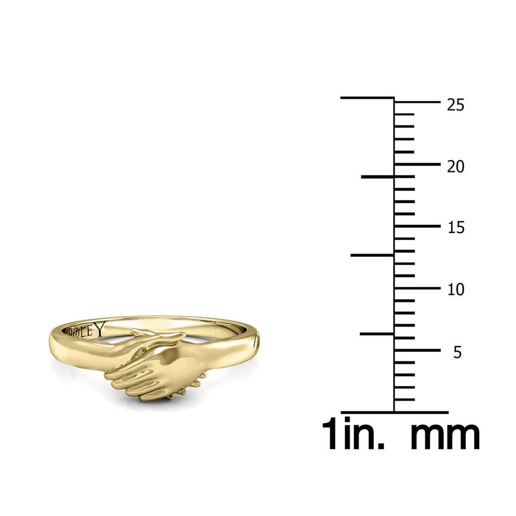 商品SSELECTS|Ted Poley Miss Your Touch Hand In Hand Ring In 10K Yellow Gold,价格¥1429,第4张图片详细描述