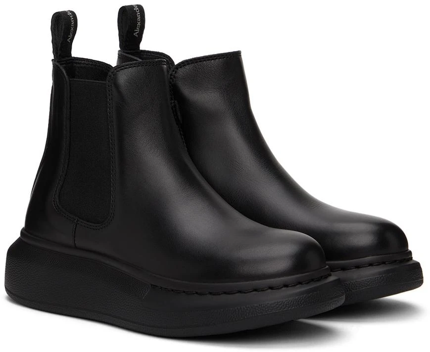 商品Alexander McQueen|Kids Black Hybrid Chelsea Boots,价格¥1170,第4张图片详细描述