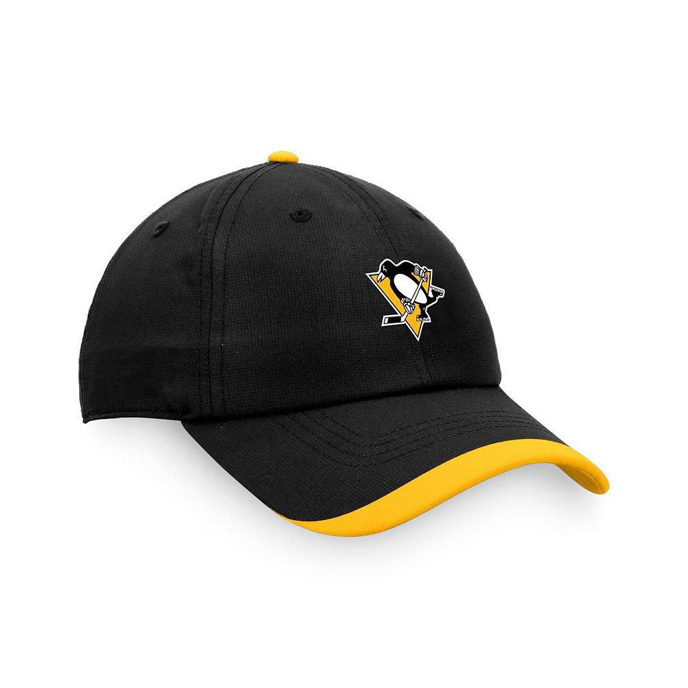 Men's Branded Black Pittsburgh Penguins Authentic Pro Rink Pinnacle Adjustable Hat商品第3张图片规格展示
