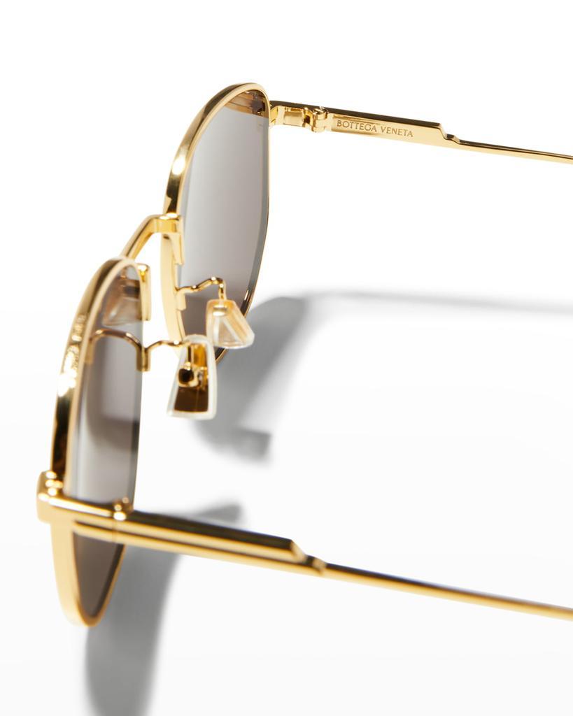 商品Bottega Veneta|Oval Metal Sunglasses,价格¥3083,第7张图片详细描述