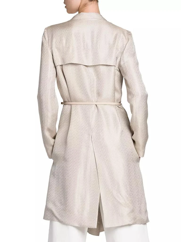 商品Giorgio Armani|Belted Metallic Jacquard Jacket,价格¥22528,第5张图片详细描述