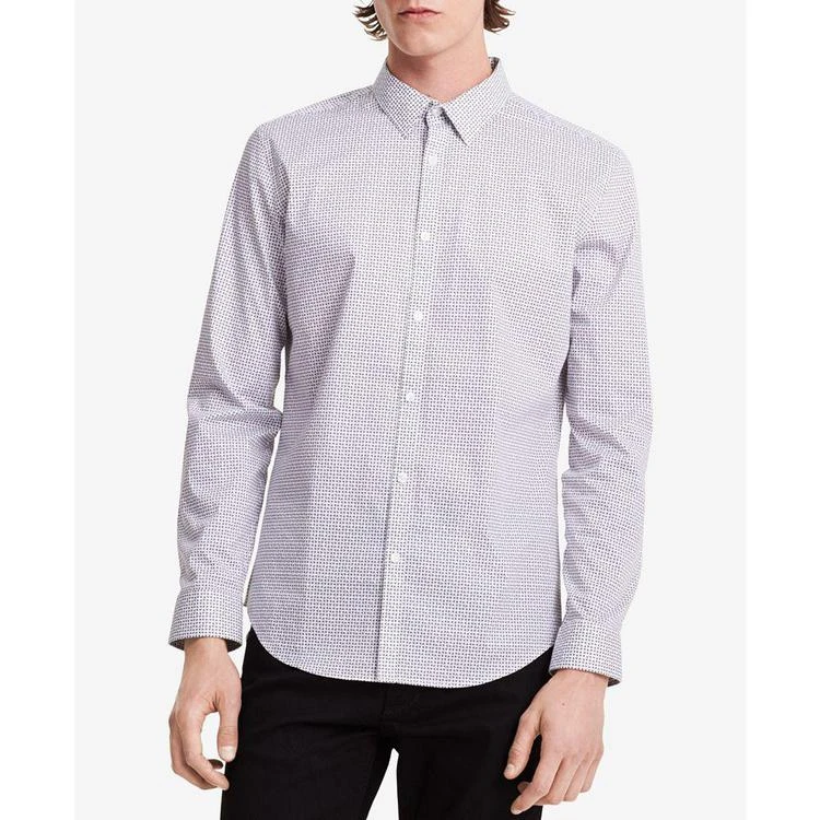 商品Calvin Klein|Men's Geo-Print Shirt,价格¥177,第1张图片