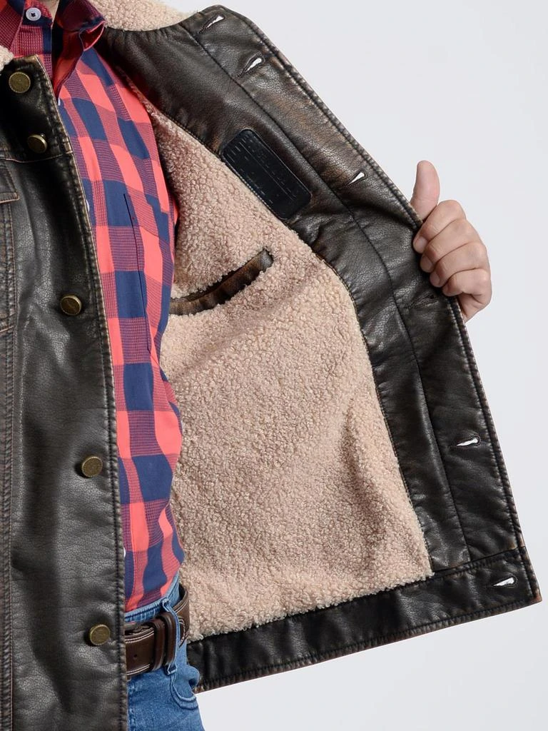 商品Wrangler|Sherpa Jacket in Premium Faux Leather,价格¥743,第5张图片详细描述