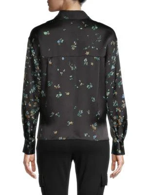 商品Vince|Printed Silk Blouse,价格¥1197,第2张图片详细描述