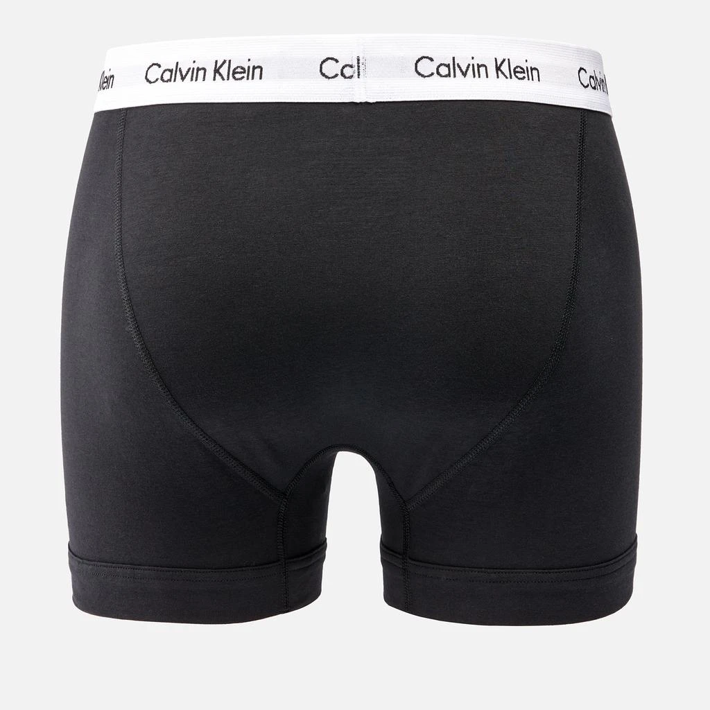 商品Calvin Klein|Men's Three-Pack Cotton-Jersey Trunks - Black,价格¥441,第3张图片详细描述