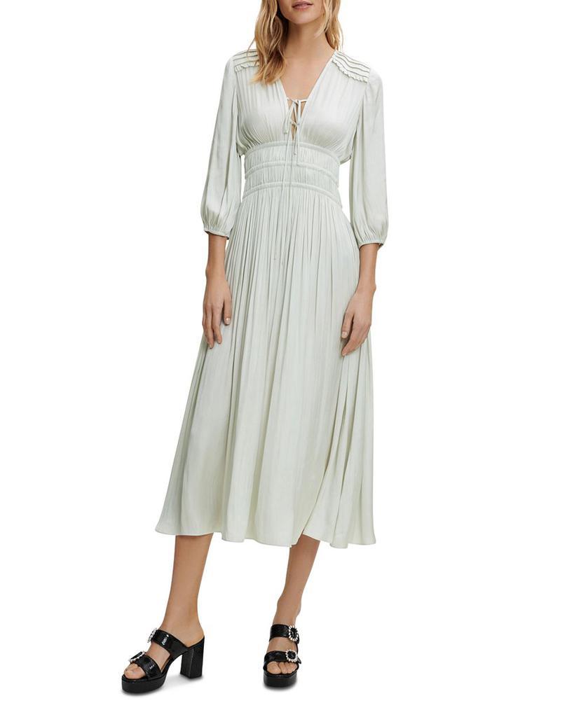 商品Maje|Balloon Sleeve Midi Dress,价格¥1870,第1张图片