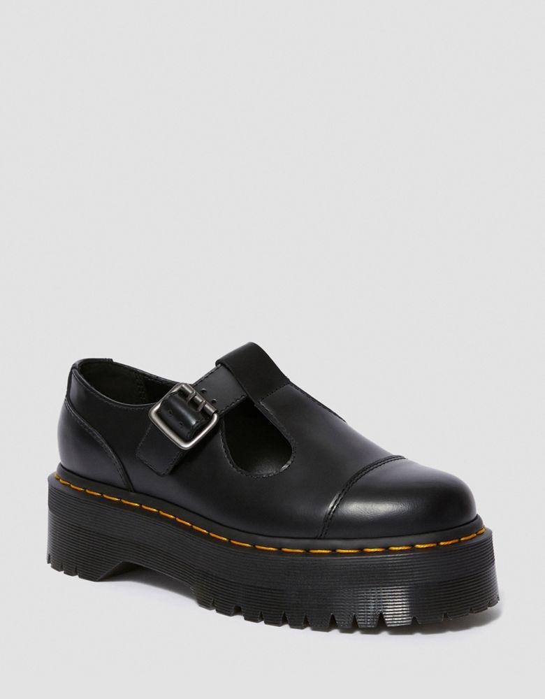 Dr Martens Bethan quad mary jane flat shoes in black商品第3张图片规格展示