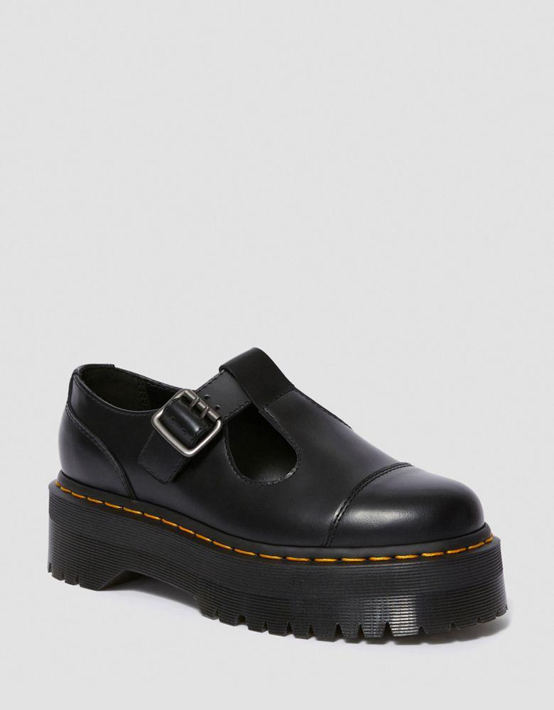 商品Dr. Martens|Dr Martens Bethan quad mary jane flat shoes in black,价格¥1307,第5张图片详细描述