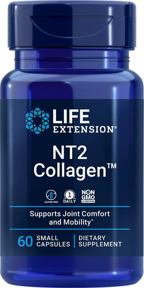 商品Life Extension|Life Extension NT2 Collagen™, 60 small - 40 mg (40 mg, 60 small capsules),价格¥185,第1张图片