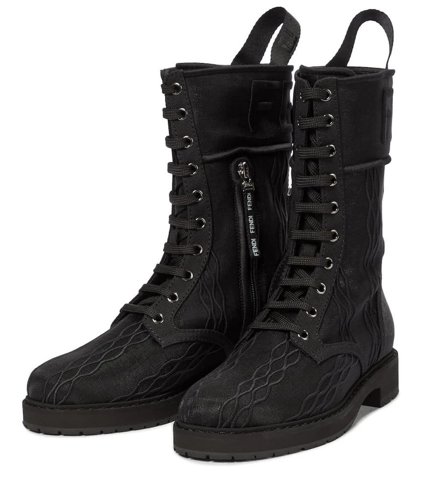 商品Fendi|Signature mesh combat boots,价格¥5612,第5张图片详细描述