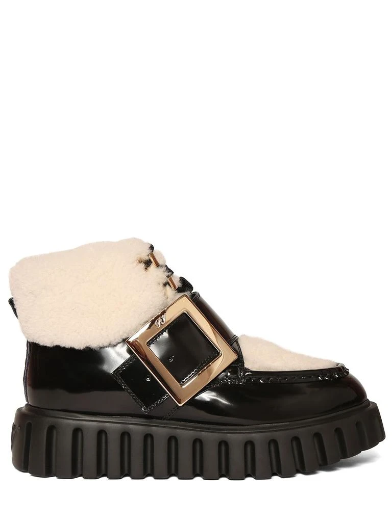 商品Roger Vivier|35mm Viv Go-thick Shearling Boots,价格¥13725,第1张图片